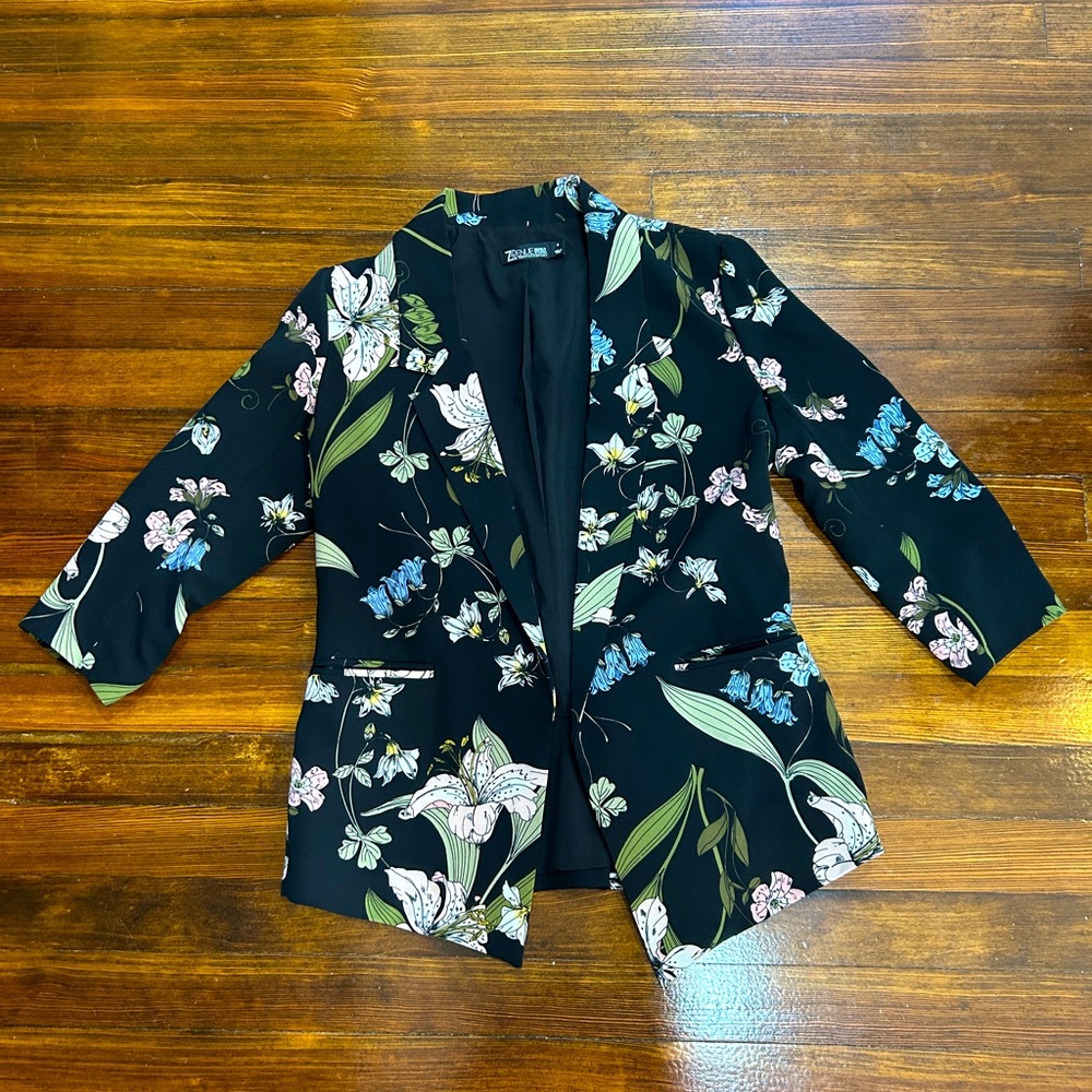 New York & Co Floral Blazer - Size S